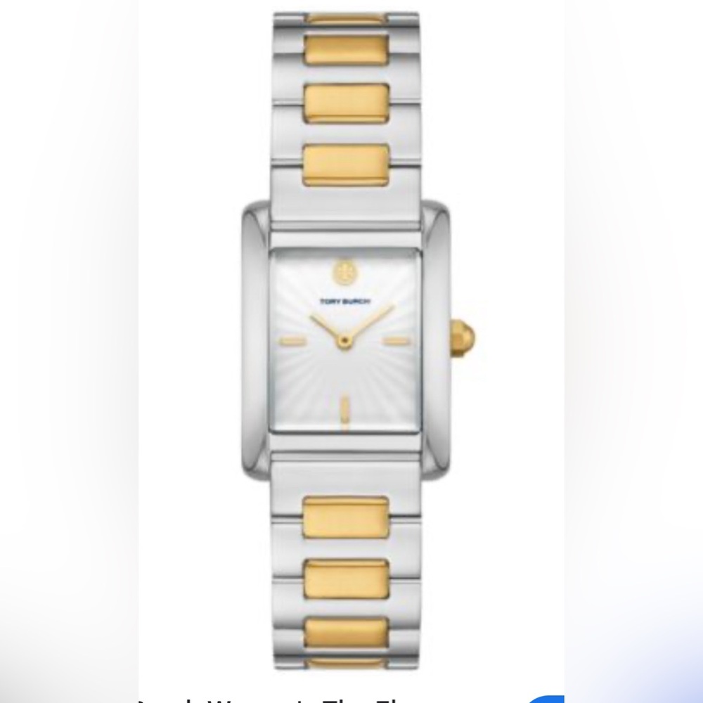 Tory Burch The Eleanor Two-Tone Stainless Steel Bracelet Watch 24mm - Picture 9 of 15
